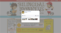 Desktop Screenshot of bilingualmonkeys.com